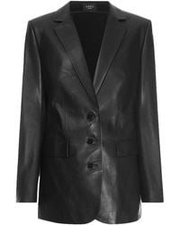 A.M.G - Leather Jacket - Lyst