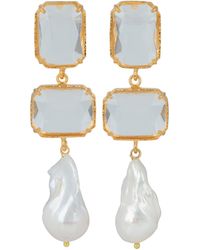 Christie Nicolaides - Daphne Earrings Clear - Lyst