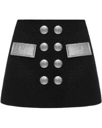 KEBURIA - Tweed Mini Skirt - Lyst