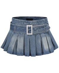 Nana Jacqueline - Teresa Mini Skirt (Denim) (Final Sale) - Lyst