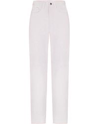 Total White - Denim Trousers - Lyst