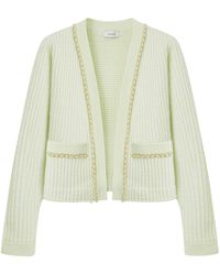 CRUSH Collection - Waffle Knit Cashmere Cardigan - Lyst