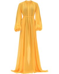 Andrea Iyamah - Sade Cover-Up Marigold Dress - Lyst