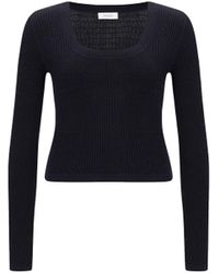 CRUSH Collection - Silk Cashmere Cable-Knit U-Neck Sweater - Lyst
