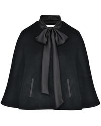 Lily Was Here - Elegant Cape With A Sash Around The Neck - Lyst