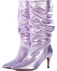 Toral - Slouchy Metallic Boots - Lyst