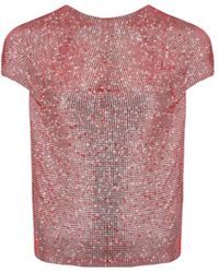 Santa Brands - Sparkle Chain Mail Mexico Open Back Top - Lyst
