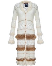 Andreeva - Sundown Handmade Knit Cardigan-Dress With Pearl Buttons - Lyst