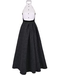 Lily Was Here - Elegant Dress With A Bow-Tie Collar - Lyst