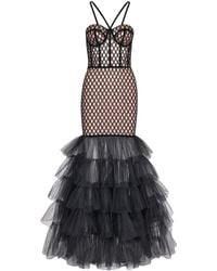 Lily Was Here - Sensual Dress Made Of Tulle With Diamonds - Lyst