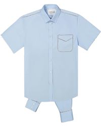 OMELIA - Redesigned Shirt 40 Bl - Lyst