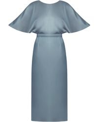 UNDRESS - Gina Midi Dress With Butterfly Sleeves - Lyst