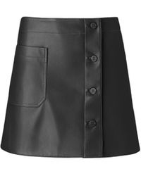 Lita Couture - Genuine Leather Mini Skirt - Lyst
