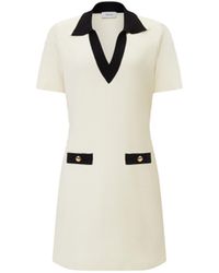 CRUSH Collection - Colorblocked Lapel Dress - Lyst