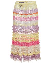 Andreeva - Malva Handmade Crochet Skirt - Lyst