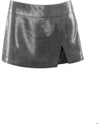 Vestiaire d'un Oiseau Libre - Metallic Mini Skirt - Lyst