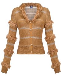 Andreeva - Sundown Handmade Knit Sweater With Pearl Buttons - Lyst