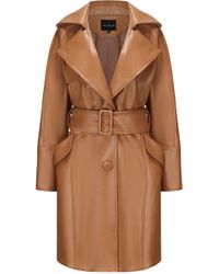 Nana Jacqueline - Keira Leather Trench Coat () (Final Sale) - Lyst