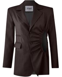 Maet - Bronte Single-Breasted Jacket With Cut-Out Detail - Lyst