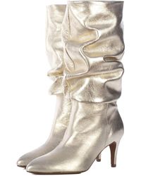 Toral - Slouchy Metallic Boots - Lyst
