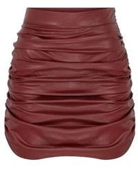 NAZLI CEREN - Chels Vegan Leather Mini Skirt - Lyst