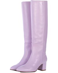Toral - Mauve Leather Tall Boots - Lyst