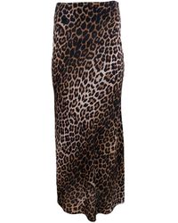 Theo the Label - Kores Leopard Skirt - Lyst
