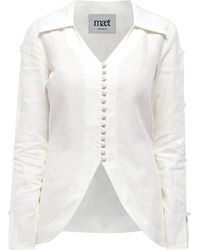 Maet - Nereus Linen Collared Shirt - Lyst