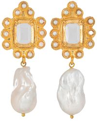 Christie Nicolaides - Amalita Earrings Clear - Lyst