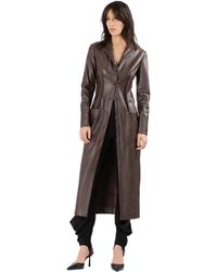 Divalo - Tilischka Vegan Leather Long Dress - Lyst