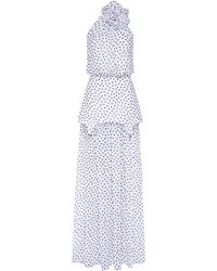 GURANDA - Maxi Romantic Dress With Flower - Lyst