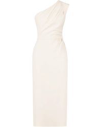 UNDRESS - Aisha Pastel Cream One Shoulder Midi Dress - Lyst