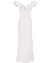 Total White - Maxi Dress With Bows - Lyst