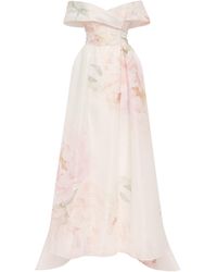 Millà - Gorgeous Peony Off-The-Shoulder Maxi Dress, Garden Of Eden - Lyst