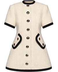 KEBURIA - Tweed Mini Dress - Lyst