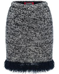 Andreeva - Mini Handmade Knit Skirt - Lyst