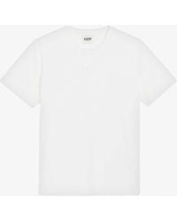 Claudie Pierlot - Teecha Embroidered-logo Short-sleeve Cotton T-shirt - Lyst
