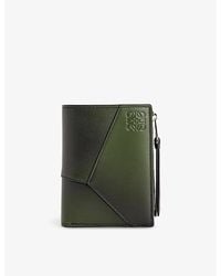 Loewe - Puzzle Brand-debossed Leather Zip Wallet - Lyst