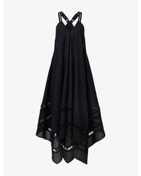 AllSaints - Cotton Lil Midi Dress - Lyst