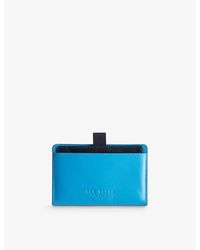Ted Baker - Cody Logo-debossed Leather Pull-out Wallet - Lyst