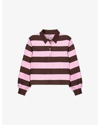 Ro&zo - Striped Relaxed-Fit Cotton Rugby Shirt - Lyst
