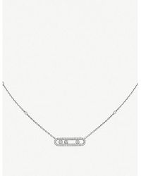 Messika - Baby Move Pavé 18ct -gold And Diamond Necklace - Lyst