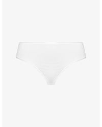 Hanro - Seamless Midi Cotton-Jersey Briefs - Lyst