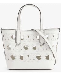 MICHAEL Michael Kors - Eliza Branded Faux-leather Tote Bag - Lyst