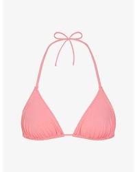 Skims - Signature Swim Triangle Bikini Top - Lyst