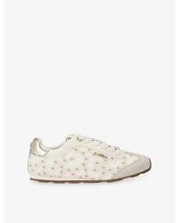 Carvela Kurt Geiger - Tivoli Daisy Mesh And Suede Trainers - Lyst