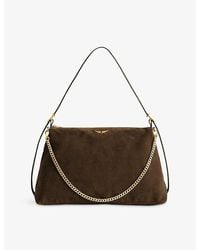 Zadig & Voltaire - Jim Suede Shoulder Bag - Lyst