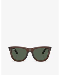 Ray-Ban - Rbr0502s Wayfarer Reverse Square-frame Injected Sunglasses - Lyst