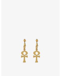 La Maison Du Couturier - Ece London The Ankh 22Ct Vermeil Earrings - Lyst