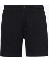 Polo Ralph Lauren - Brand-embroidered Brushed-twill Stretch-cotton Shorts - Lyst
